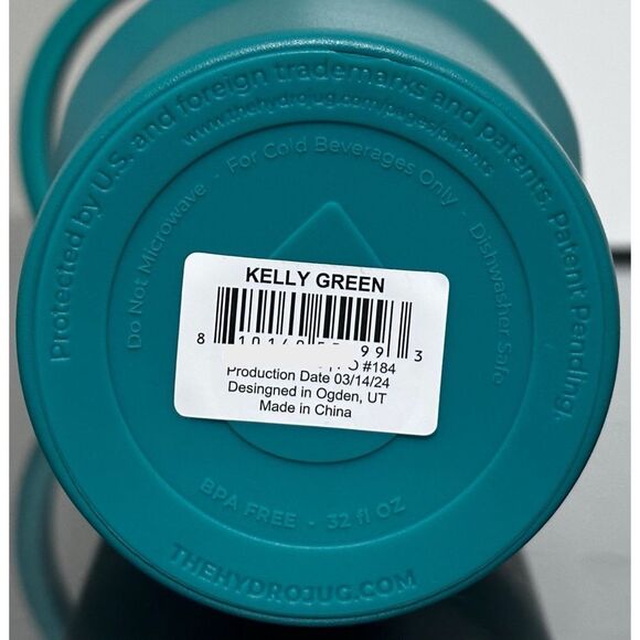 HydroJug 32oz Sport, KELLY GREEN - Picture 5 of 5